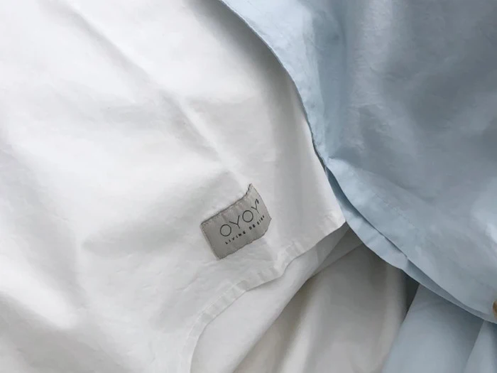 OYOY, Nuku sengetøj junior, Råhvid, Bomuld, H140 x W100 cm / H40 x W45 cm