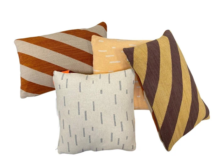 OYOY, Smilla pude, fersken/lysegrå, 40x40