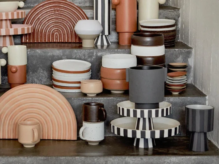 OYOY, Toppu potte lille, grå/antracit, stentøj - Ø10 x H15