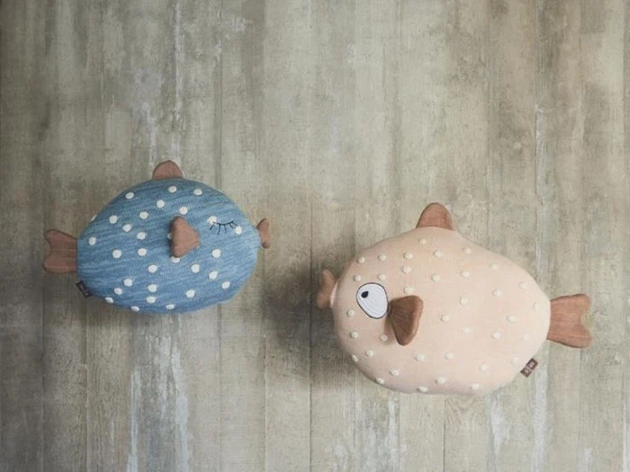 OYOY, Little Finn bamse, blå, H23 x W30 cm