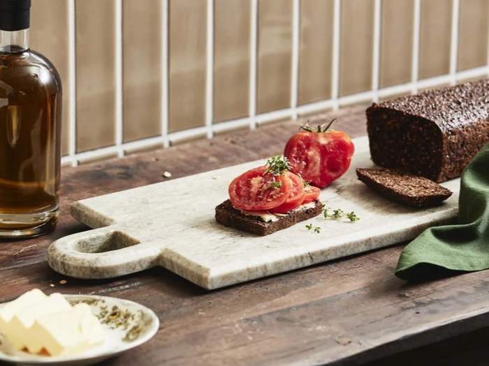 Nordal, Pasilla, Skærebræt, Rektangulært, Brun, Natur, Marmor, H:2 x B:22 x L:67 cm