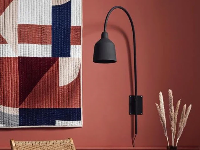 Nordal, PATCHWORK vægtæppe, eller plaid, rosa mix, 130x170 cm