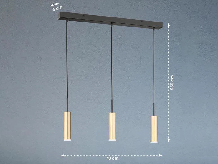 Fischer & Honsel Stina LED langbordspendel messing/sort fra Massive Stock