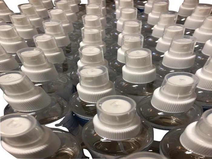 16 Hånd/lomme flasker Håndsprit/gel samlet 2 liter