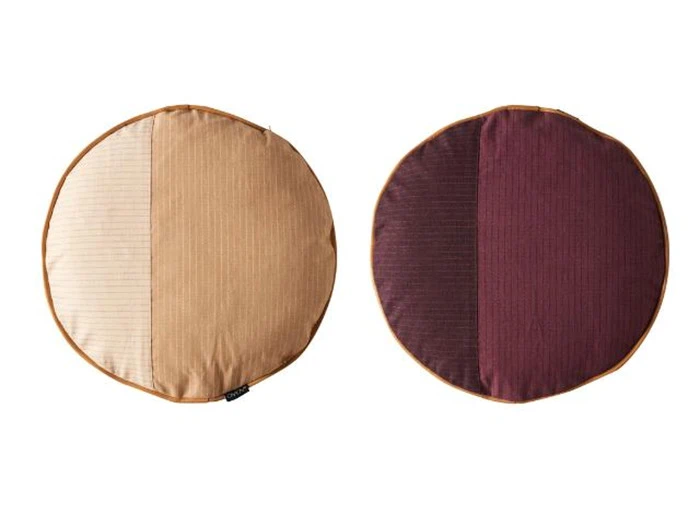 2 stk. PI puder fra OYOY - Aubergine/Fersken