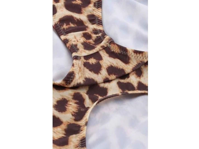 Lækker badedragt i leopard print fra POPUPSHOP.COM