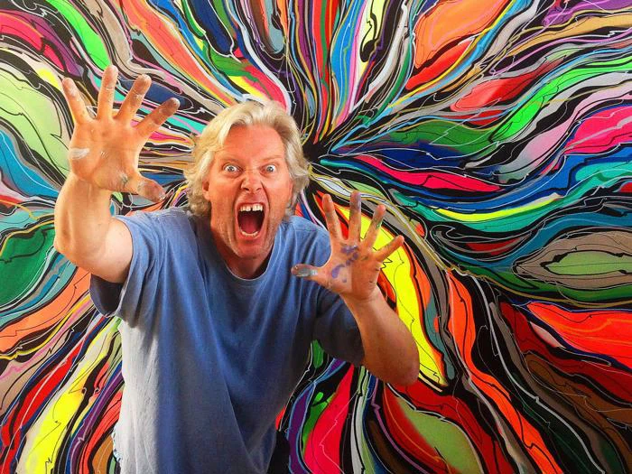 Hornsleth maleri 'Fuck the nature'