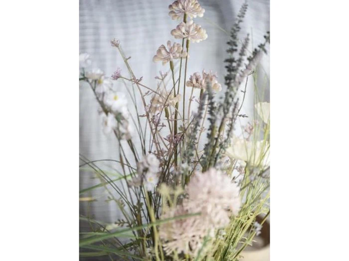 Ib Laursen, Kunstige blomster, Hvid, Plastik, L: 50 cm
