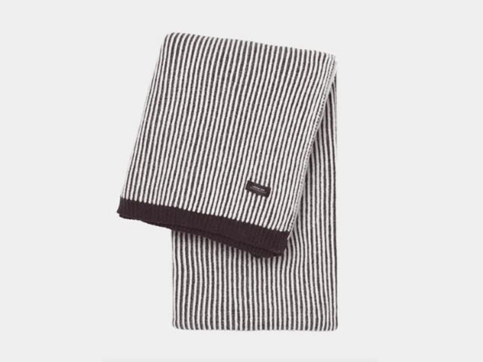 Sunday plaid fra LOUISE ROE - Bordeaux/Hvid