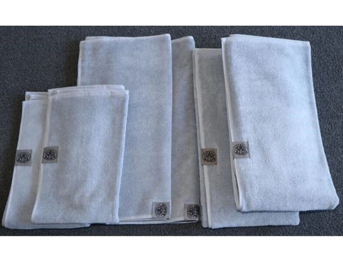 Håndklædesæt fra Georg Jensen damask - Dusty blue