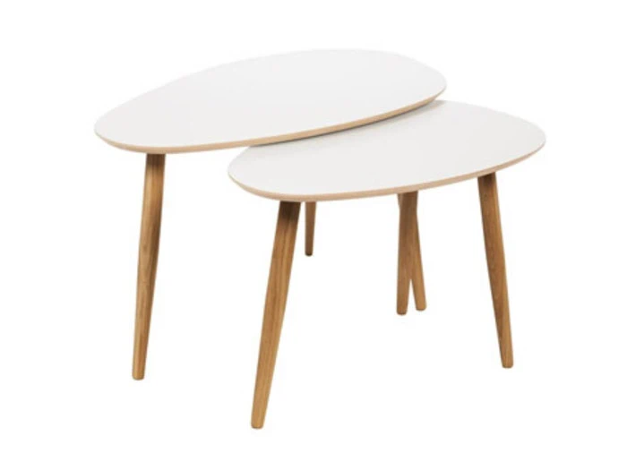 Drops sofaborde - lys grå