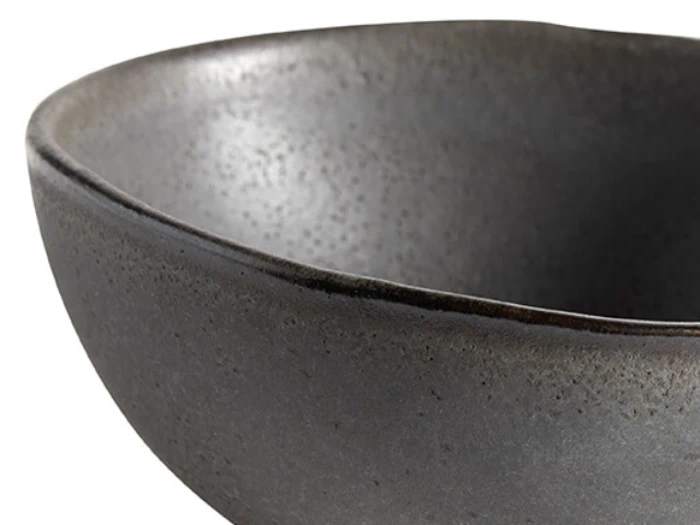 Muubs, Mame, Dip, skål, Sort, Keramik, H:4,5 x L:11x Dia:10 cm