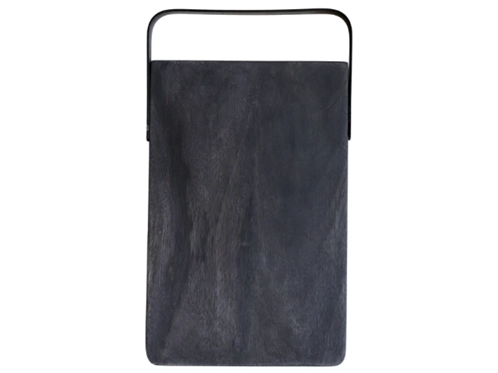 Chic Antique, Laon, Tapasbræt m. jernhåndtag, Kul, Mangotræ Jern, L:33 x B:19 x H:1,5 cm