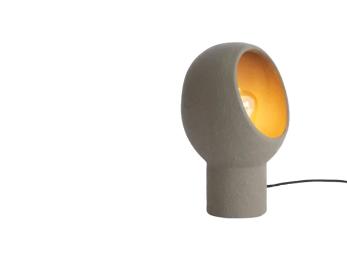 Light & Living, MONK, Bordlampe, Mørk brun, Keramik, L:18,5 x B:17 x H:30 cm