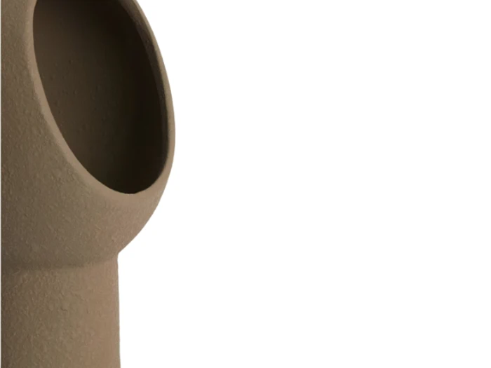 Light & Living, MONK, Bordlampe, Mørk brun, Keramik, L:18,5 x B:17 x H:30 cm