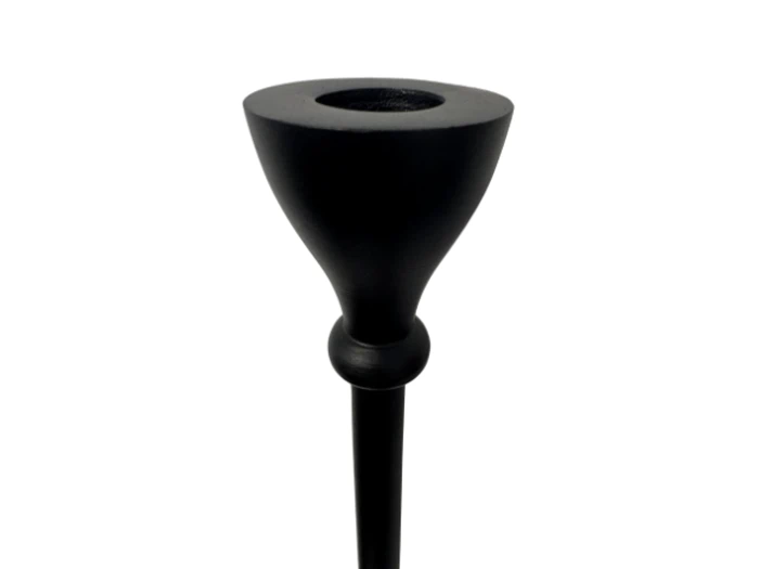 Light & Living, PASUR, Lysestage, Mat sort, Jern, Ø:7 x H:50 cm