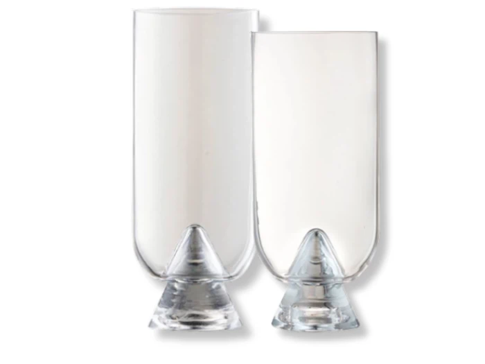 2 stk. Glacies vaser i klar glas fra AYTM
