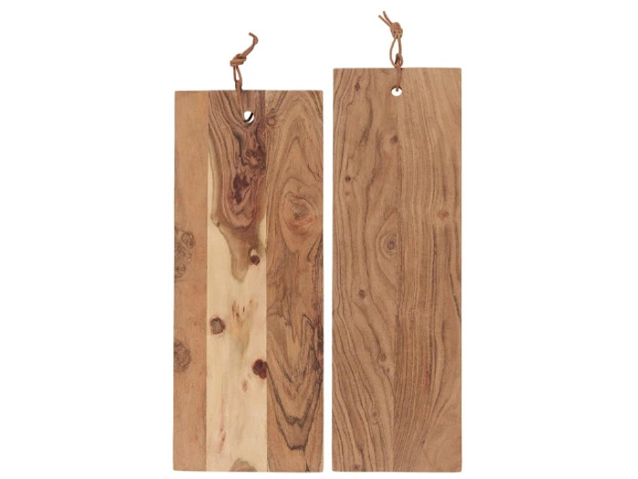 2 stk. Tapas brætter m/lædersnor i akacietræ fra Ib Laursen