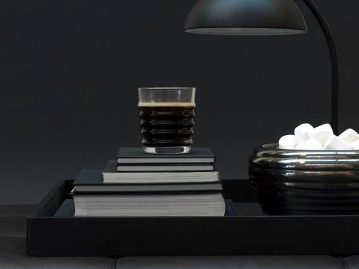 Louise Roe, Bakke, Sortbejdset Egetræ, 28x56 cm