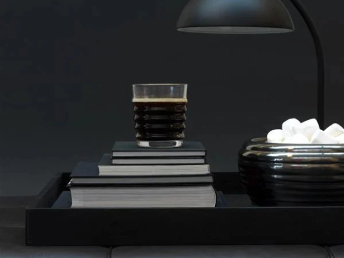 Louise Roe, Bakke, Sortbejdset Egetræ, 28x56 cm