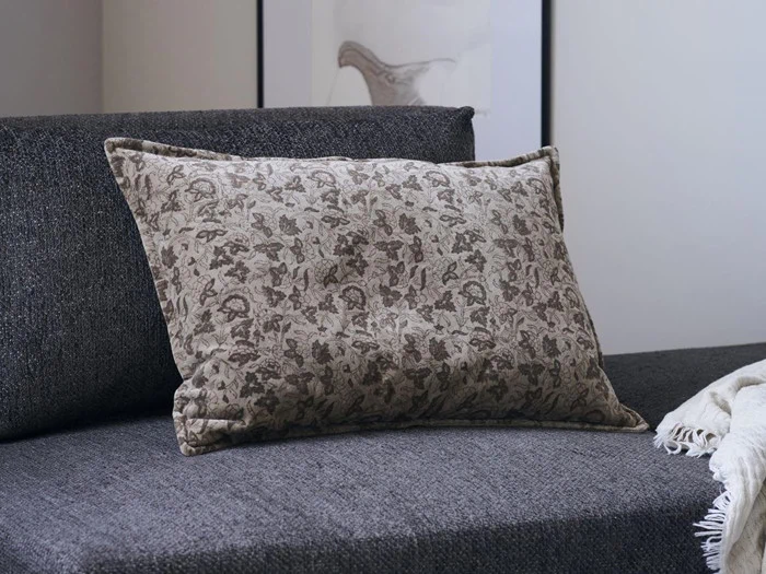 2 stk. Velv pudebetræk i lysebrun fra House Doctor - 40x60cm