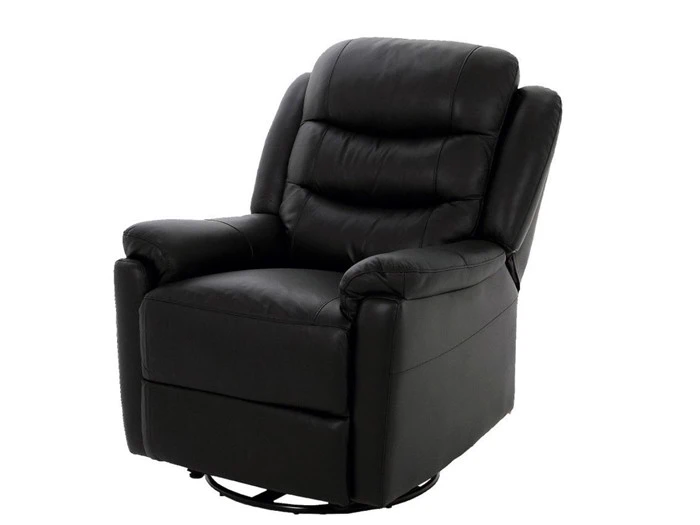 Recliner lænestol - Sort læder