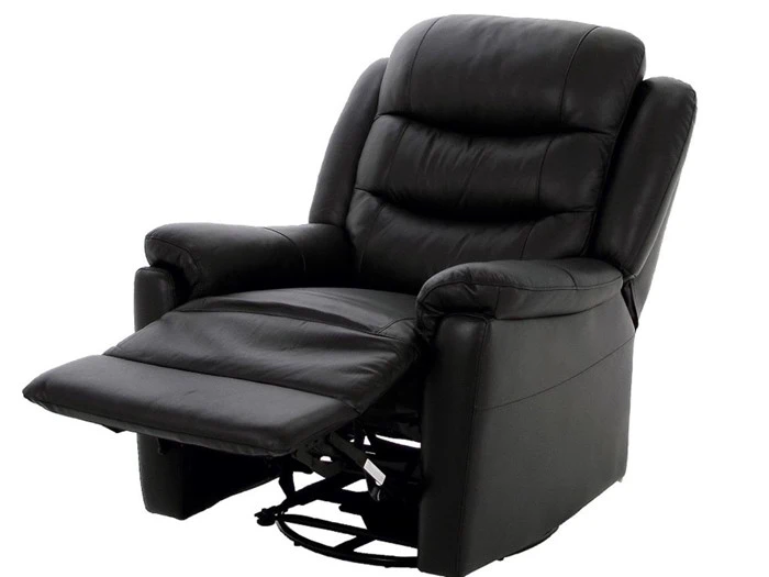 Recliner lænestol - Sort læder