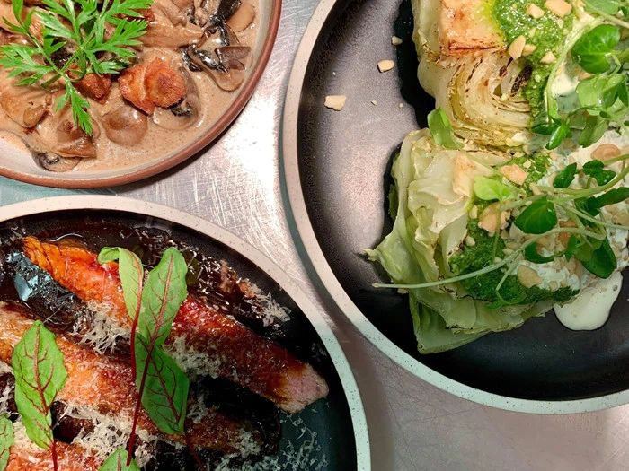 7-retters delemenu for 4 personer til Restaurant SYV NI 13 i Aarhus