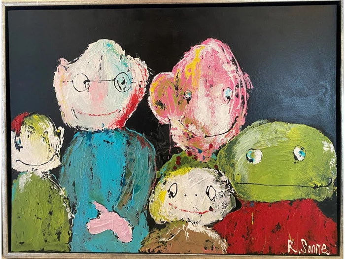 Rikke Sonne - Olie på lærred - 80 x 60 cm