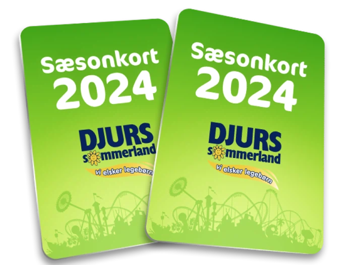 4 sæsonkort til Djurs Sommerland