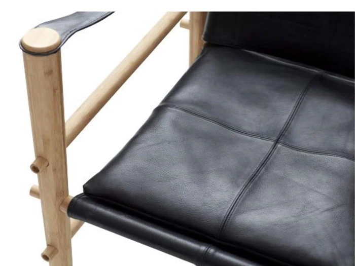 Nobel Safari stol fra Cinas - sort læder