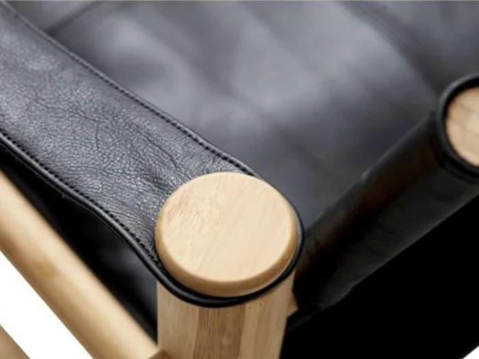 Nobel Safari stol fra Cinas - sort læder