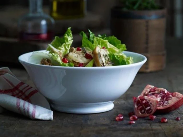 Salatskål nr. 9 i porcelæn fra Pillivuyt - Ø: 24,5 cm