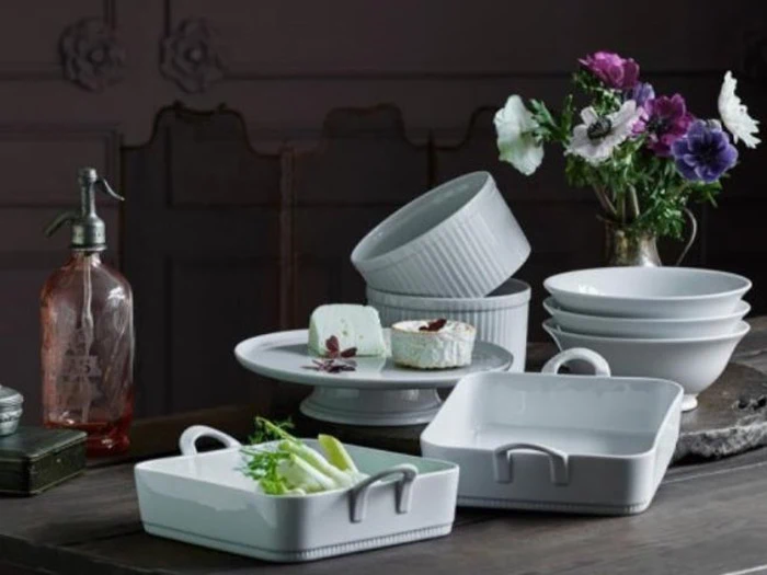 Salatskål nr. 9 i porcelæn fra Pillivuyt - Ø: 24,5 cm