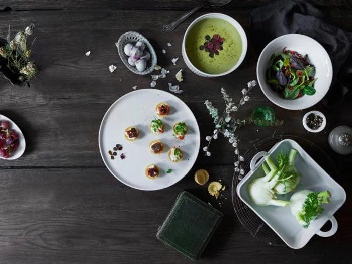 Salatskål nr. 9 i porcelæn fra Pillivuyt - Ø: 24,5 cm