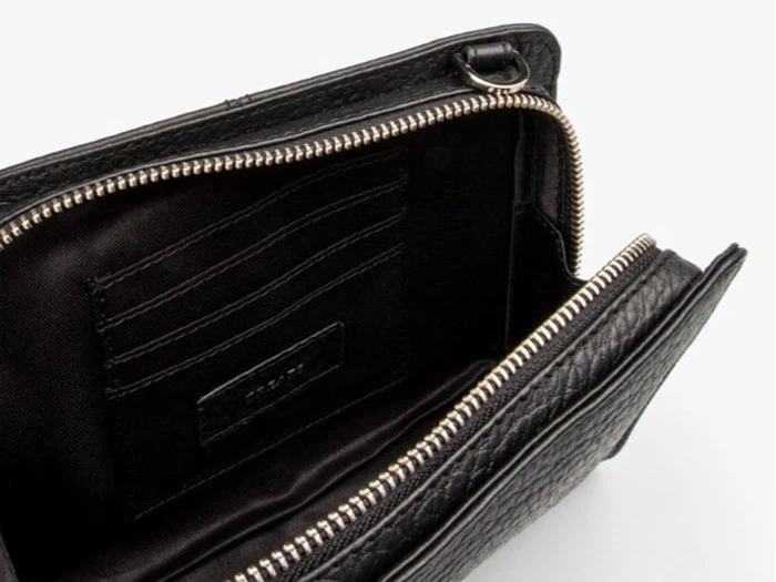 Treats, Sarah, crossbody, Sort, Læder, B:19,5 × H:15 × D:4,5 cm