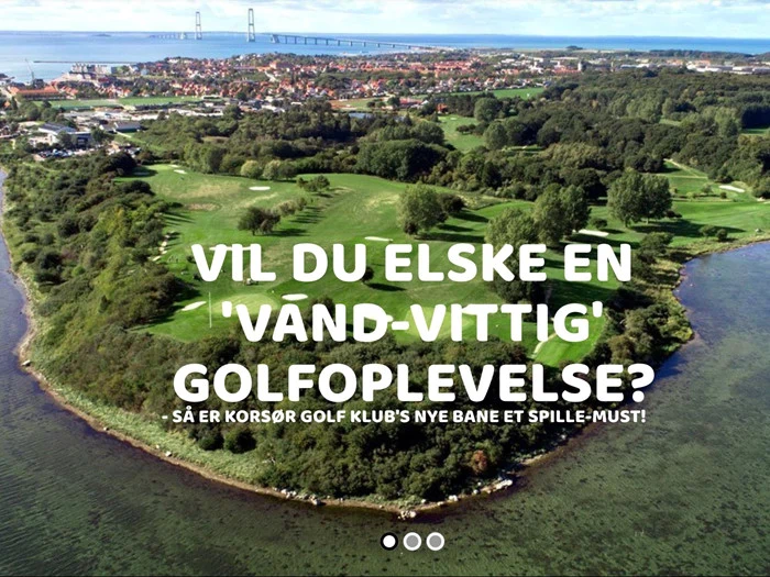 2 greenfees til 18 huller hos Korsør Golfklub