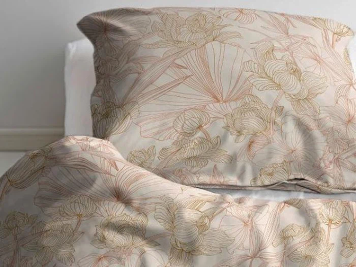 2 sæt Foliage Sengetøj i terracotta fra Södahl organic - 140x200