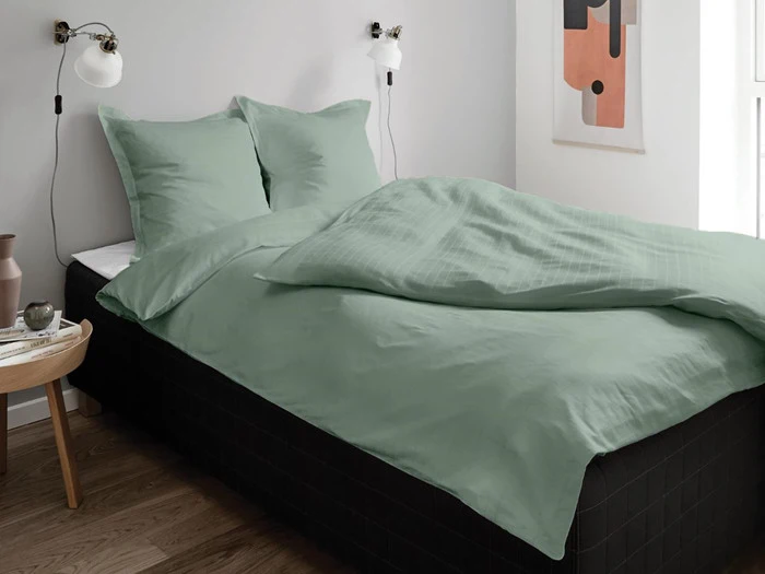 2 sæt Georg Jensen Damask Cubicle sengelinned - 140x200 - grøn - LYNAUKTION