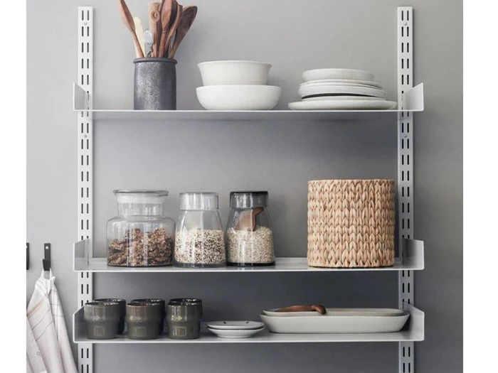 House Doctor, Fari, Vægreol, Grå, Stål, B: 90 x H: 100 x D: 20 cm