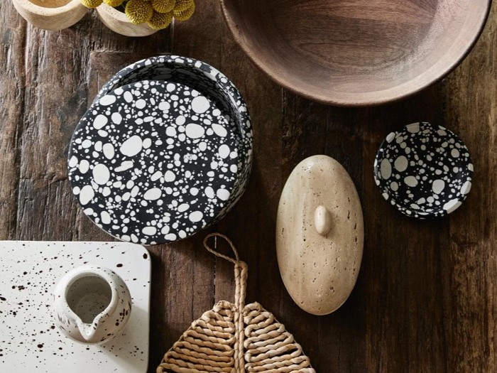 Nordal, Sitra, Krukke, Ivory, Travertine, H:8 x B:8 x L:18 cm