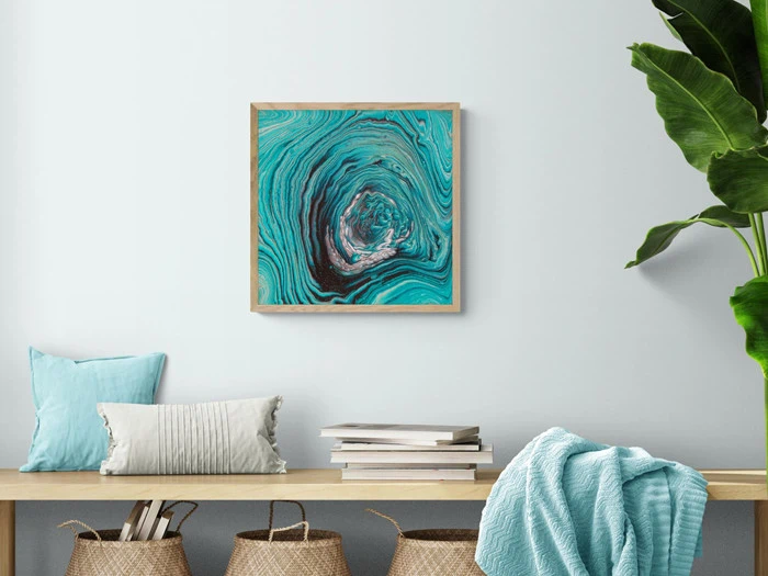 ORKANENS ØJE  - KUNSTTRYK 50CM X 50CM - BYMALUE [T065]