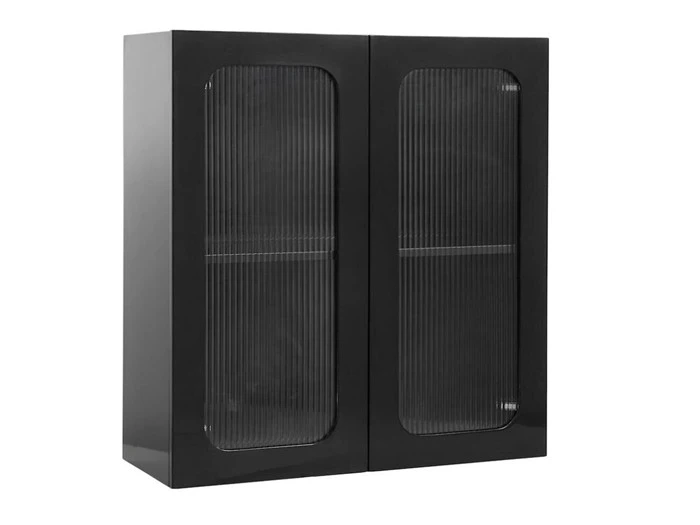 Vægskab med glaslåger fra Nordal - 85x80 cm 