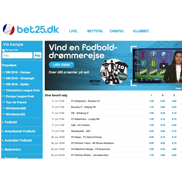 Gavekort på kr. 500 til Bet25