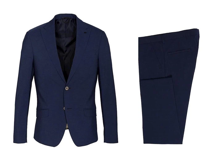 Navy jakkesæt fra Bertoni (valgfri størrelse)