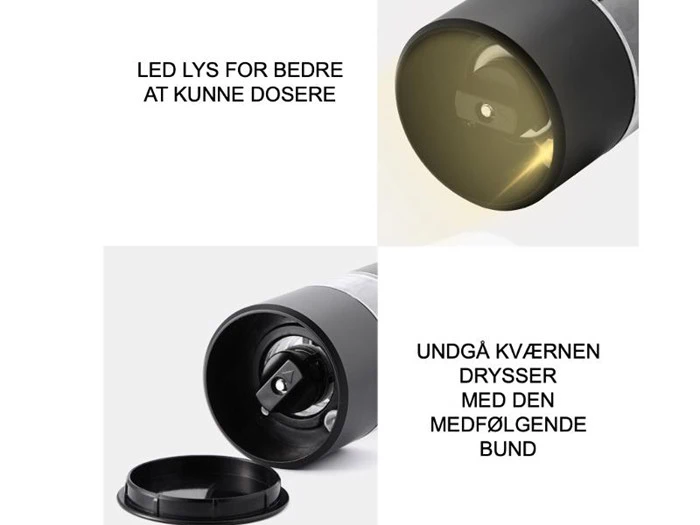 SHĀPU ELEKTRISK SALT OG PEBBERKVÆRNE