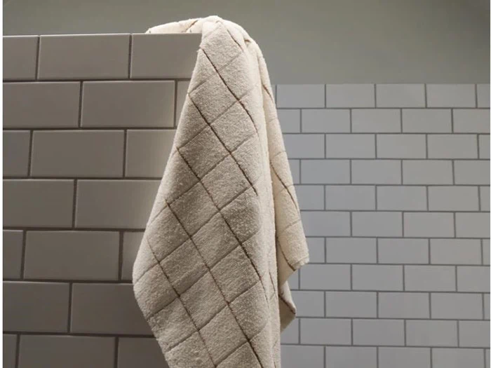 HUMDAKIN, Check Terry Badehåndklæde, Pine, 60x130 cm