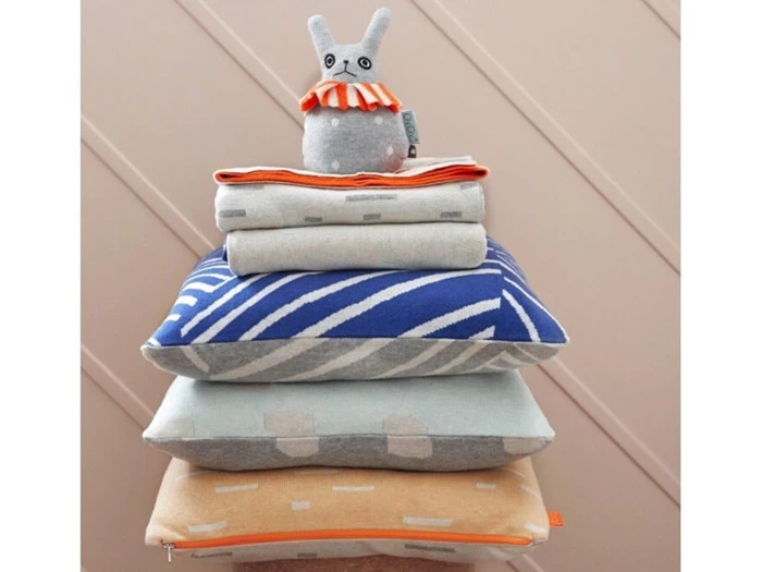 2 stk. Smilla pude 100% bomuld fra OYOY - mint/grøn