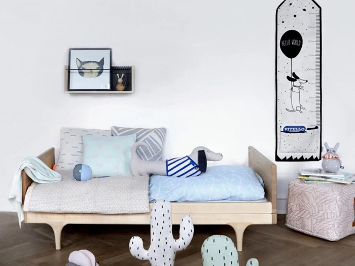 2 stk. Smilla puder fra OYOY - 40 x 40 cm - fersken/lysegrå