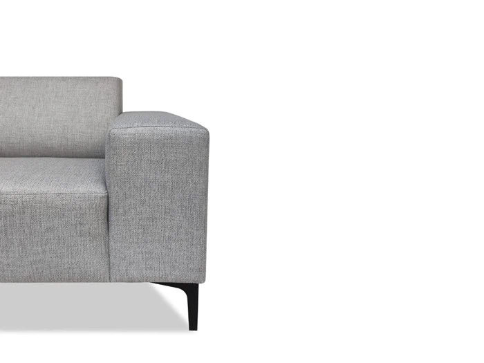 Couz 290 - Hjørne sofa med Open End - Lysegråt strukturstof 